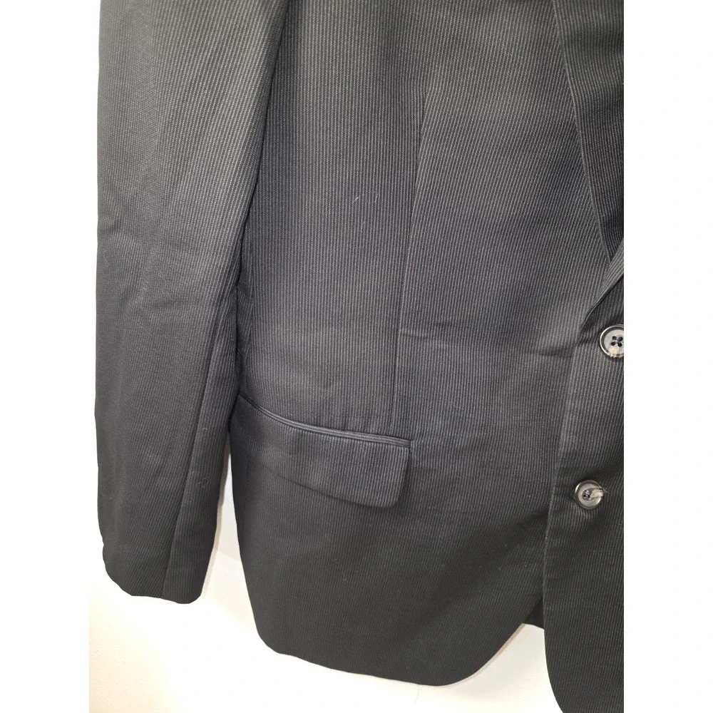 Ralph Lauren Pinstripe‎ 2 Button Wool Blend Blazer Sports Coat Jacket